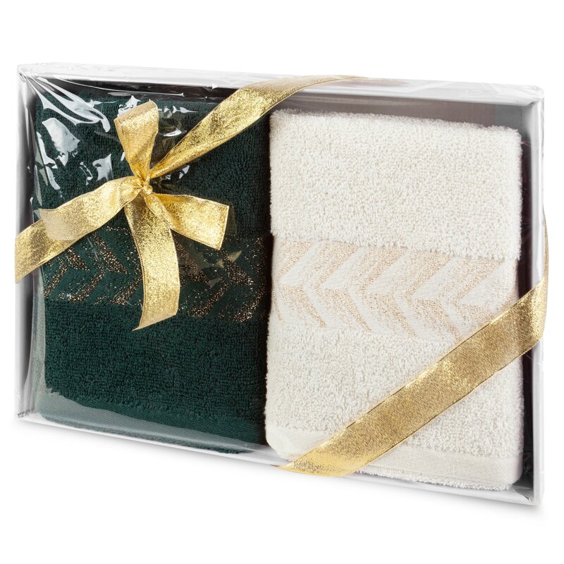 Komplet ręczników Glow kremowy 38 X 24 X 5 CM – miękkie i chłonne