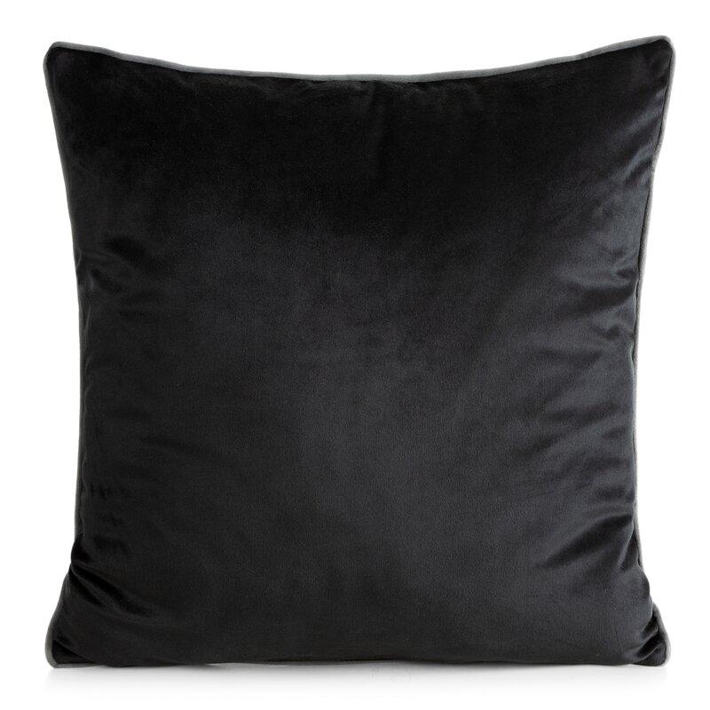 Poszewka GAJA 2 czarna 60 X 60 CM – miękka w dotyku