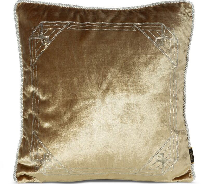 Poszewka velvet ROYAL 9 miodowa 45 x 45 cm – doda przytulności