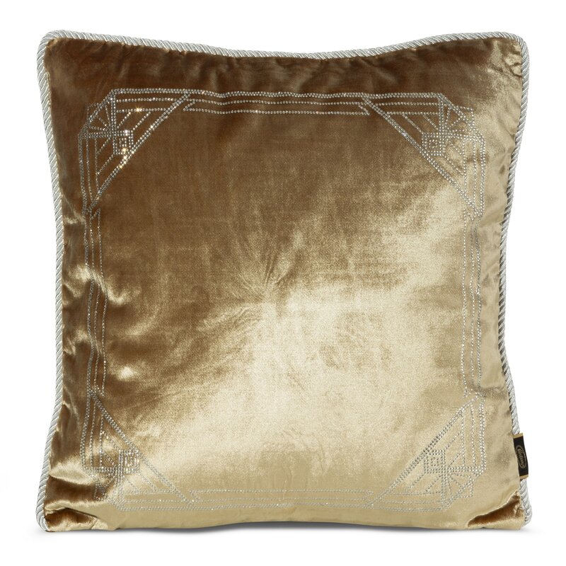 Poszewka velvet ROYAL 9 miodowa 45 x 45 cm – doda przytulności