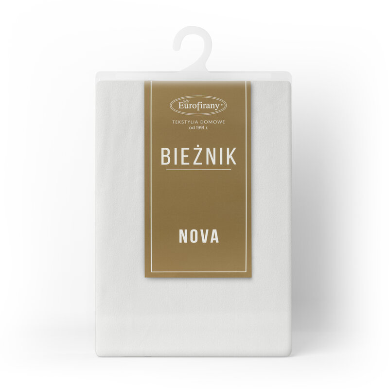 Obrus gładki biały 40 x 140 cm – doda lekkości jadalni