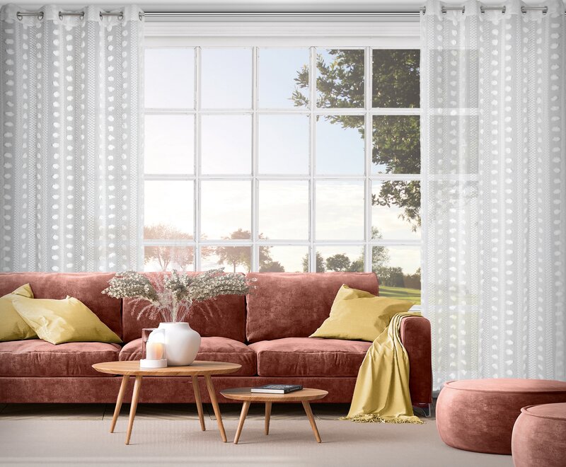 Zasłona gotowa Elenor biała 140 x 250 cm – rozświetla wnętrze
