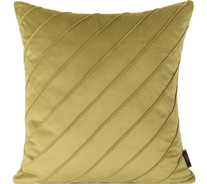 Poszewka velvet musztardowa 45 x 45 cm – doda ciepła wnętrzu