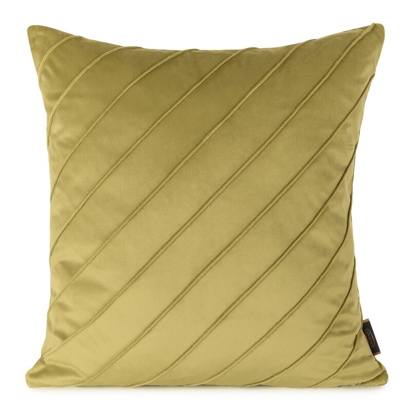 Poszewka velvet musztardowa 45 x 45 cm – doda ciepła wnętrzu