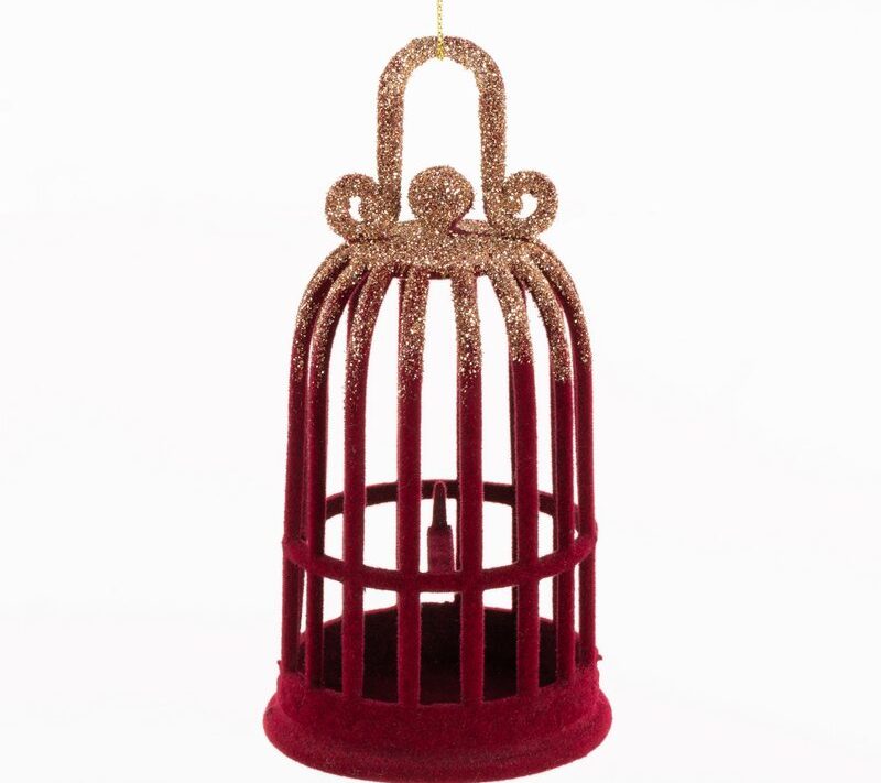 Ozdoba świąteczna bordowa 6 x 13 cm – piękna dekoracja