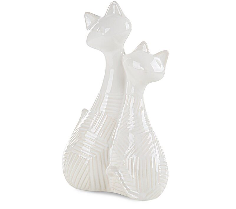 Figurka ceramiczna Romina kremowa 19 x 10 x 29 cm – doda uroku wnętrzu