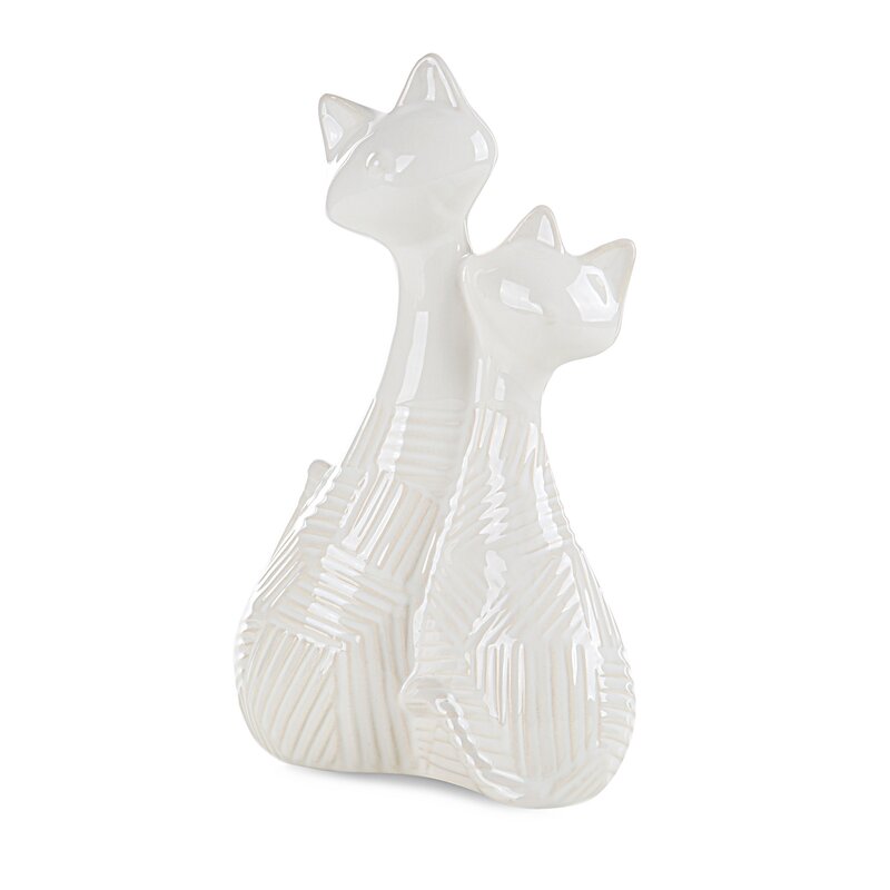 Figurka ceramiczna Romina kremowa 19 x 10 x 29 cm – doda uroku wnętrzu