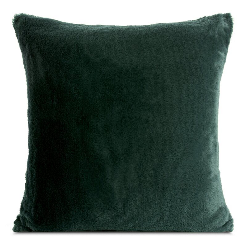 Poszewka dekoracyjna ciemnozielona 45 x 45 cm – doda przytulności