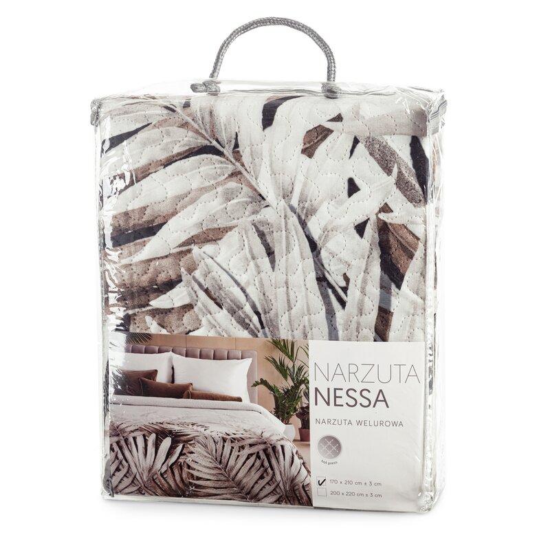 Narzuta Nessa biała 200 x 220 cm – wprowadza spokój