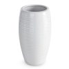 Wazon ceramiczny ARIA biały 15 x 15 x 26 cm – na susze i kwiaty