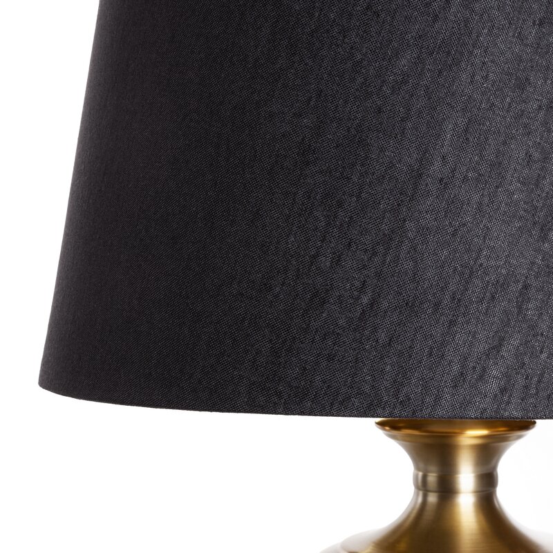Lampa stołowa AMARI (02) czarna O 46 x 78 cm – do salonu i sypialni
