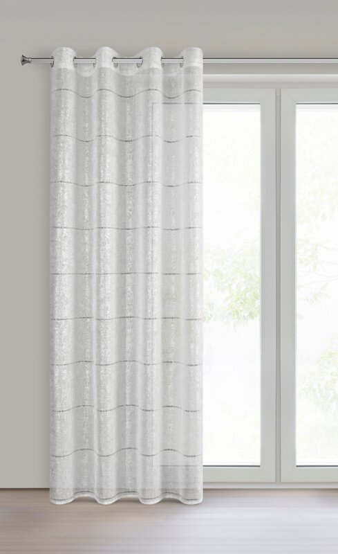 Firana gotowa Katy biała 140 x 250 cm – rozświetla wnętrze
