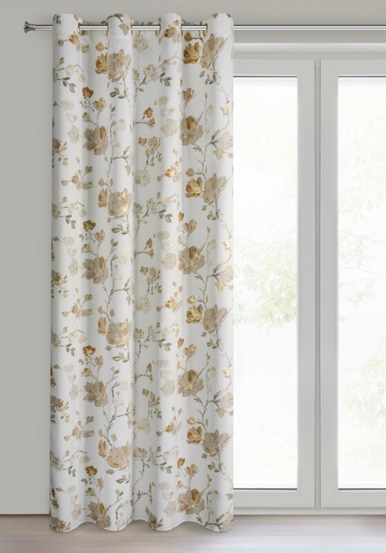 Zasłona gotowa Nelia biała 140 x 250 cm – zaciemniająca i stylowa
