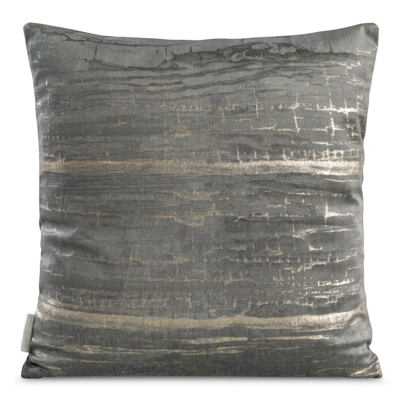POSZEWKA VELVET 69 45 X 45 CM STALOWY