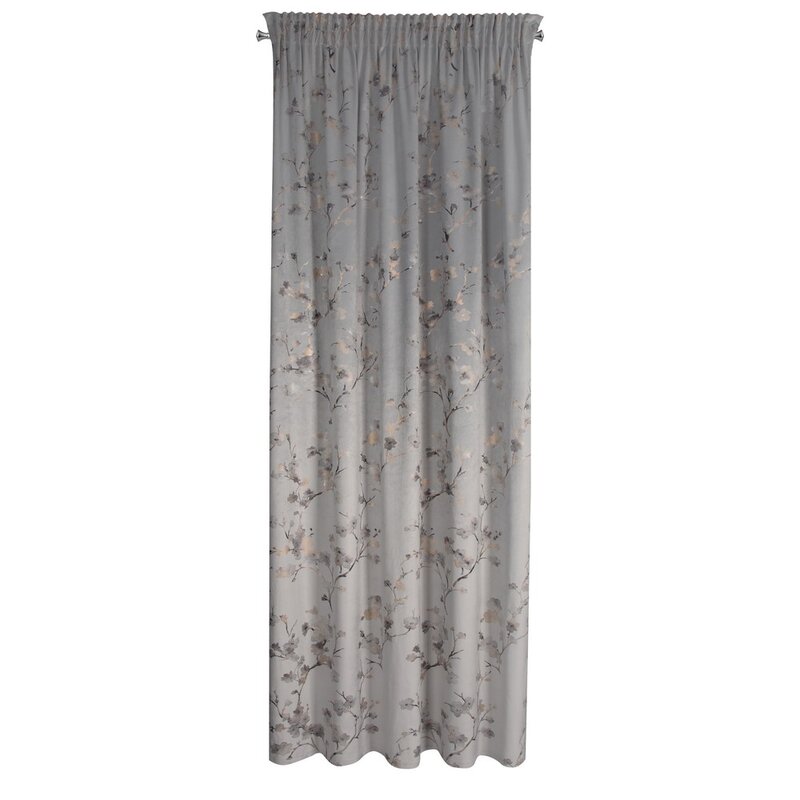 Zasłona gotowa Selena srebrna 140 x 270 cm – doda blasku wnętrzu