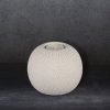 Świecznik ceramiczny kremowy fi 9 x 8 cm – do wnętrz