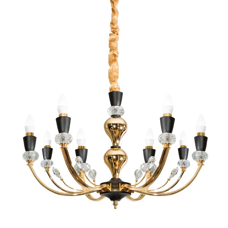 Lampa wisząca Melba 01 złota fi 71 x 120 cm – do przestronnych wnętrz
