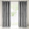 Zasłona gotowa Glossy czarna 140 x 250 cm – zaciemnia i zdobi