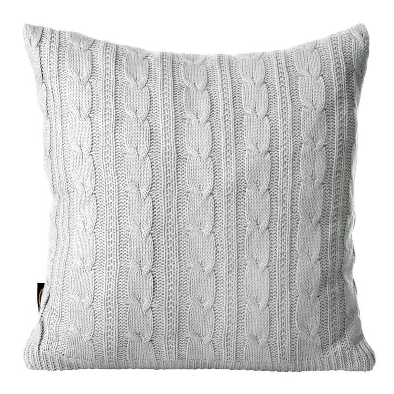 Poszewka dekoracyjna srebrna 45 x 45 cm – doda przytulności