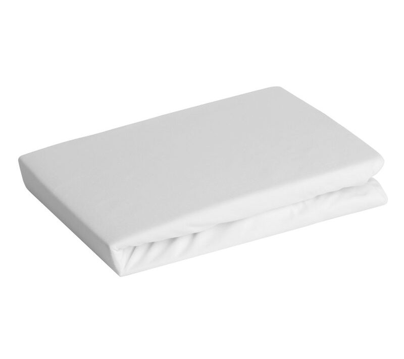 Prześcieradło jersey białe 240 x 220 x 30 cm – miękkie i otulające