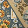 Obrus gobelinowy słoneczniki granatowy 140x180 cm – doda ciepła wnętrzu