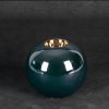 Świecznik ceramiczny Amora2 zielony 9 x 8 cm – do wnętrz
