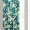 Zasłona gotowa Dimout Nelly biała 140 X 250 cm – z tropikalnym wzorem