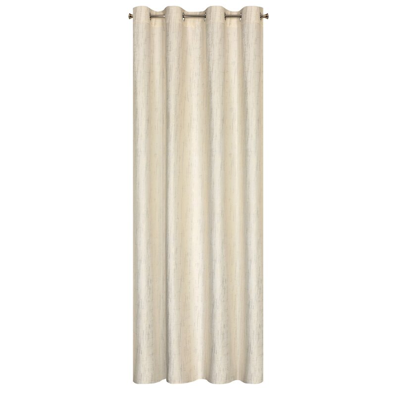 Zasłona gotowa kremowa 140 x 250 cm – dodaje ciepła wnętrzu