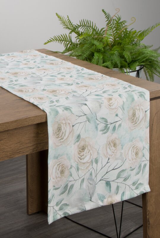 OBRUS FLORE 9 40 X 140 CM ZIELONY