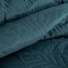 Narzuta microfibra ciemnoturkusowa 170 x 210 cm – doda szyku sypialni