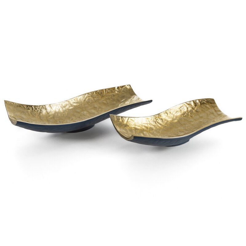 Misa metalowa Pedro2 granatowa 33 x 15 x 8 cm – stylowa dekoracja