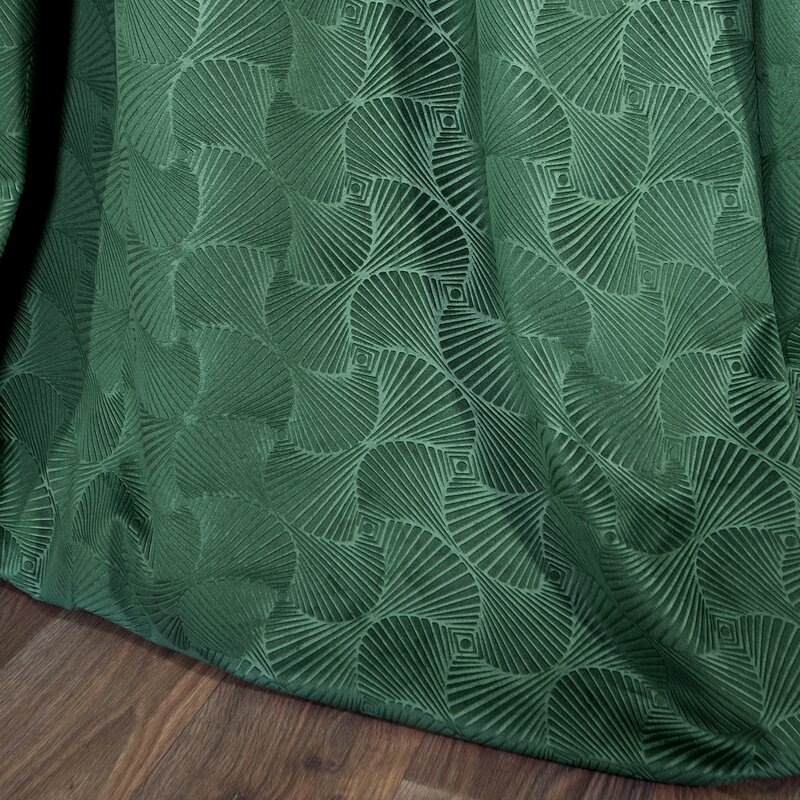 Zasłona gotowa D91 zielona 140 x 250 cm – dodaje przytulności