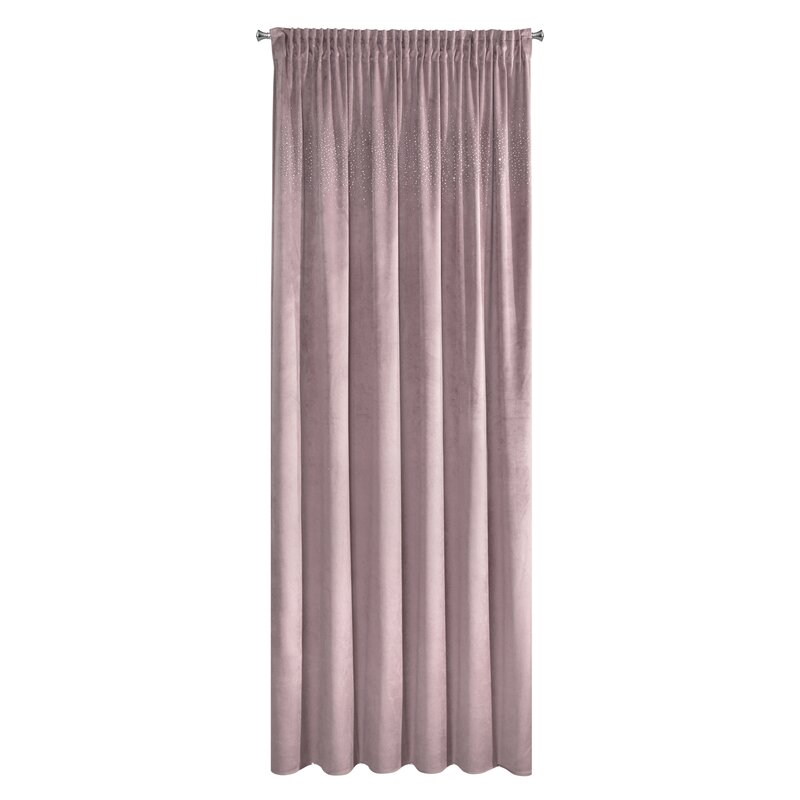ZASŁONA GOTOWA AURORA NA TAŚMIE 140 X 270 CM PUDROWY RÓŻ