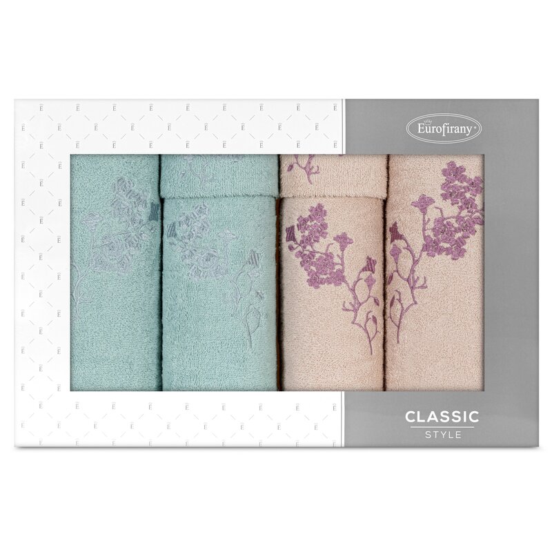 RĘCZNIK BLOSSOM 53 X 37 X 11 CM PUDROWY RÓŻ