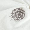 KOMPLET RĘCZNIKÓW 3 56 X 36 X 7 CM KREMOWY