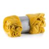 Koc flanelowy Dolly musztardowy 150 x 200 cm – wprowadza ciepło