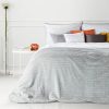 Koc flanelowy Cindy2 popielaty 200 x 220 cm – otula ciepłem