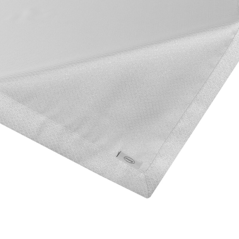 Obrus błyszczący Jowita biały 85 x 85 cm – rozświetli wnętrze