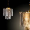Lampa wisząca Dalia złota fi 32 x 40 cm – rozświetli wnętrze