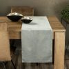 Obrus błyszczący Blink popielaty 35 x 140 cm – elegancka dekoracja stołu