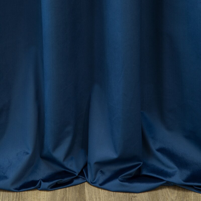 Zasłona gotowa Sibel granatowa 140 x 270 cm – zaciemnia pomieszczenie