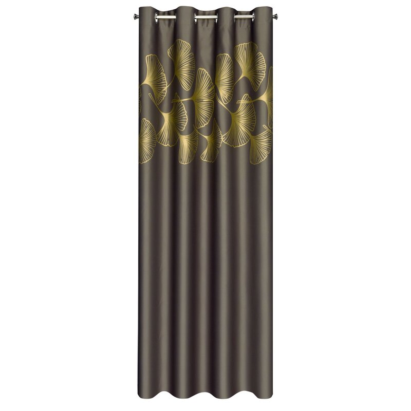 Zasłona gotowa Harmony brązowa 140 X 250 cm – zaciemnia i chroni prywatność
