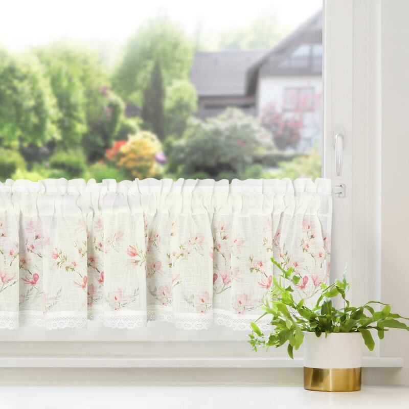 Firana gotowa Amelia biała 150 x 30 cm – subtelnie filtruje światło