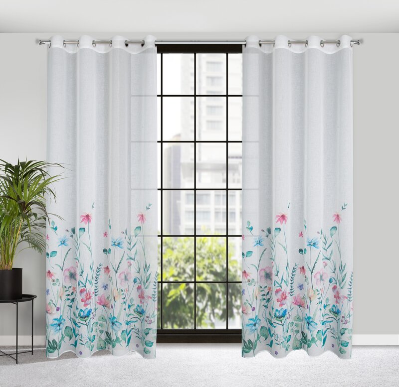 Zasłona gotowa Lilian biała 140 x 250 cm – rozprasza światło