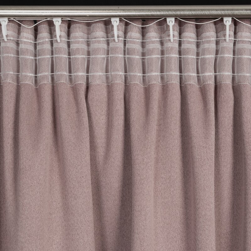Zasłona gotowa pudrowy róż 130 x 300 cm – zapewni prywatność