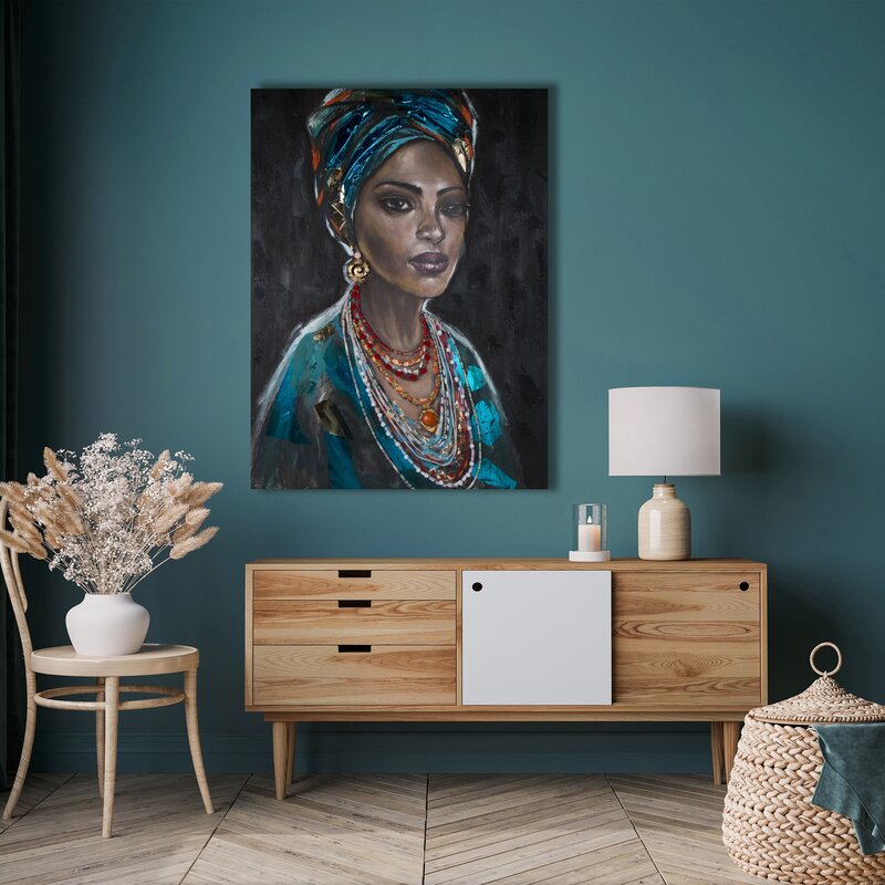 OBRAZ 504 90 X 120 CM CZARNY