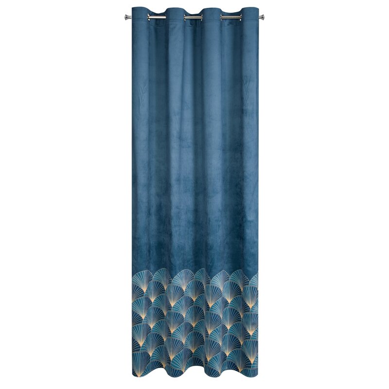 Zasłona gotowa Gina granatowa 140 x 250 cm – zaciemnia pomieszczenie