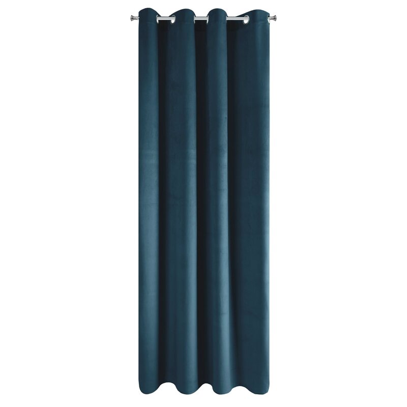 Zasłona gotowa Pierre granatowa 140 x 250 cm – zaciemnia pomieszczenie