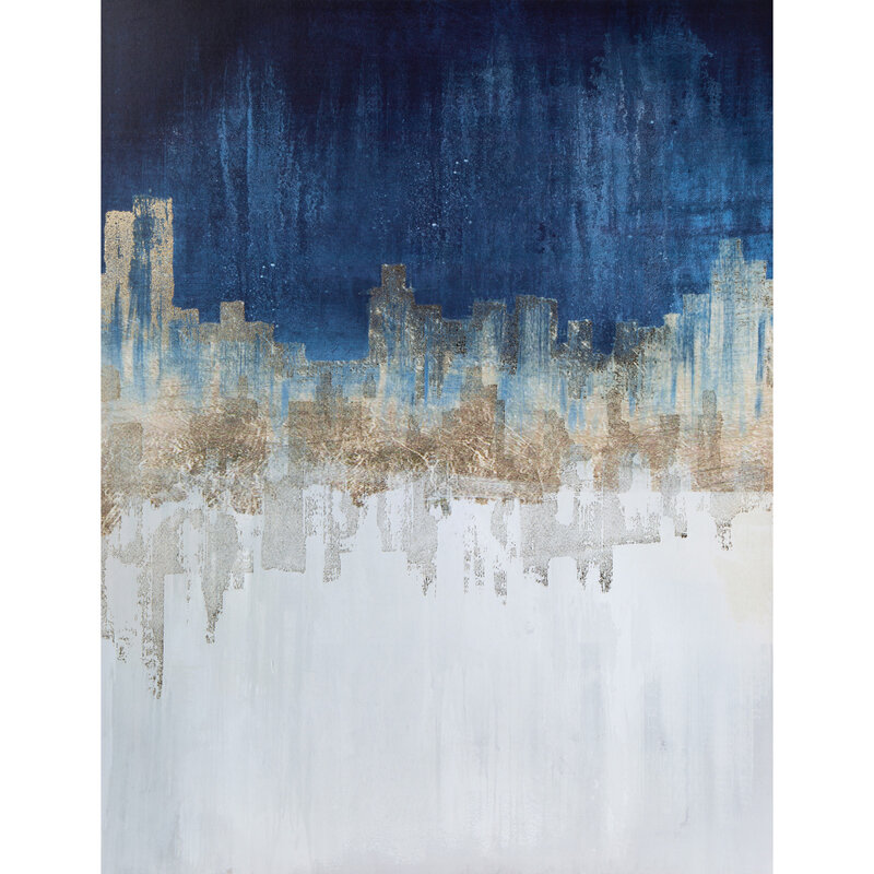 OBRAZ 379 60 X 80 CM NIEBIESKI