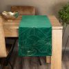 Obrus błyszczący ciemnozielony 35 x 220 cm – doda blasku stołu